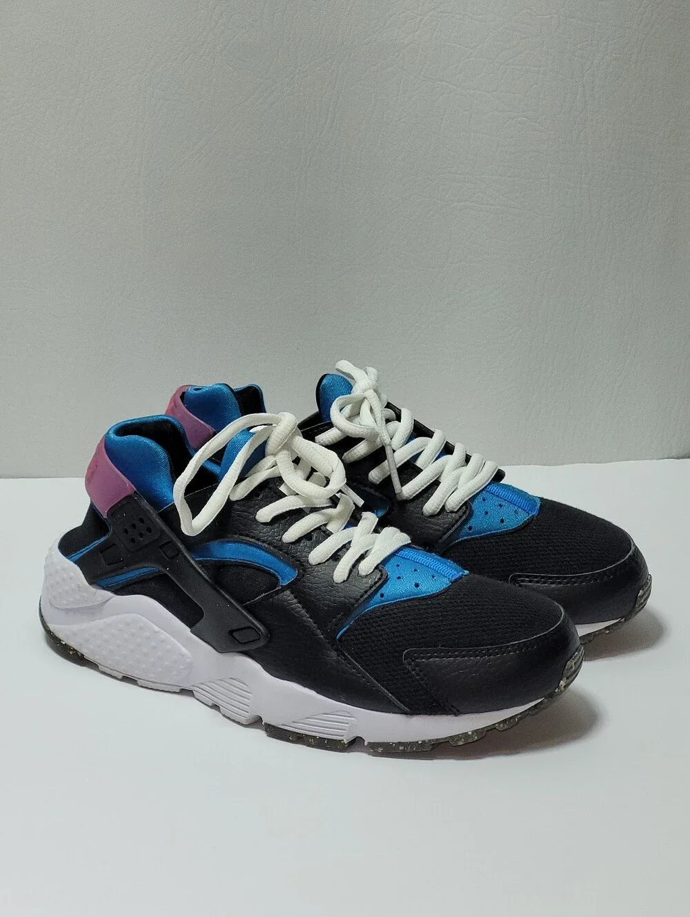 Nike Huarache Run GS 'Black Light Photo Blue' Sneakers,